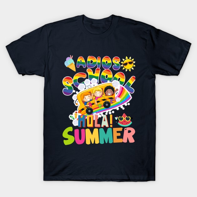Adios School Hola Summer T-Shirt by Turtokart